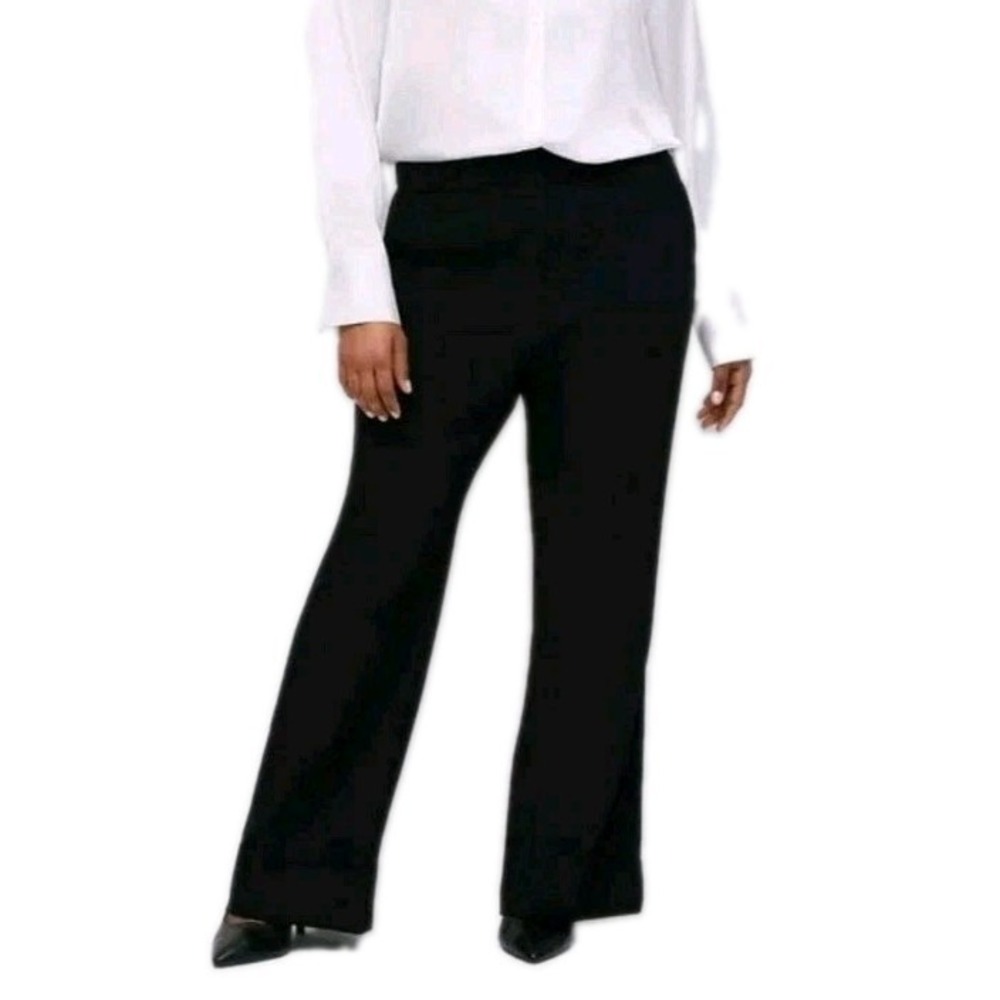 NWT Torrid Studio Relaxed Straight Leg Twill Pant Black Sz 16 Tall